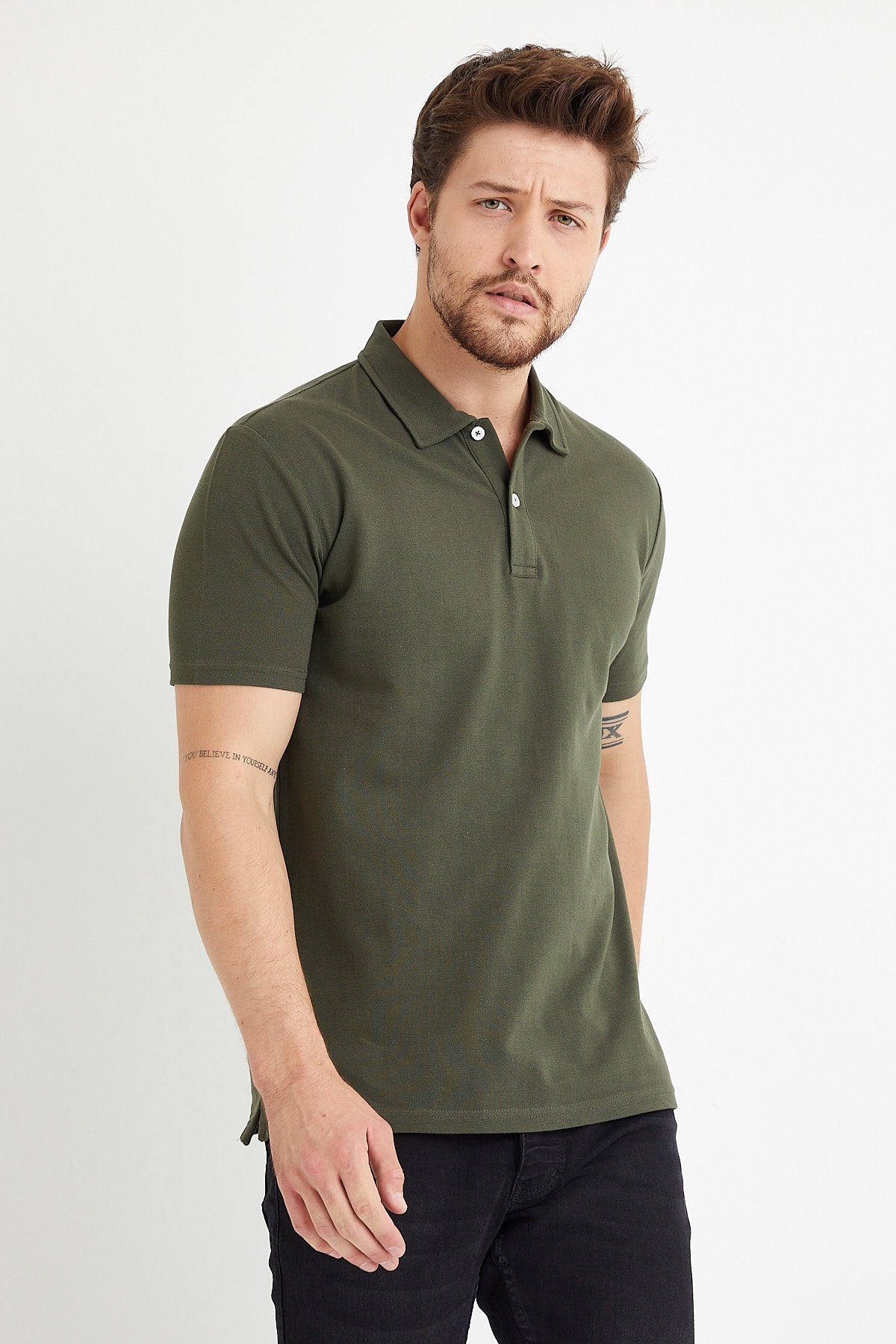 Men’s Classic Polo Shirts - 2 Button 100% Cotton Business Casual Shirt or Golf Shirt - Wear Sierra