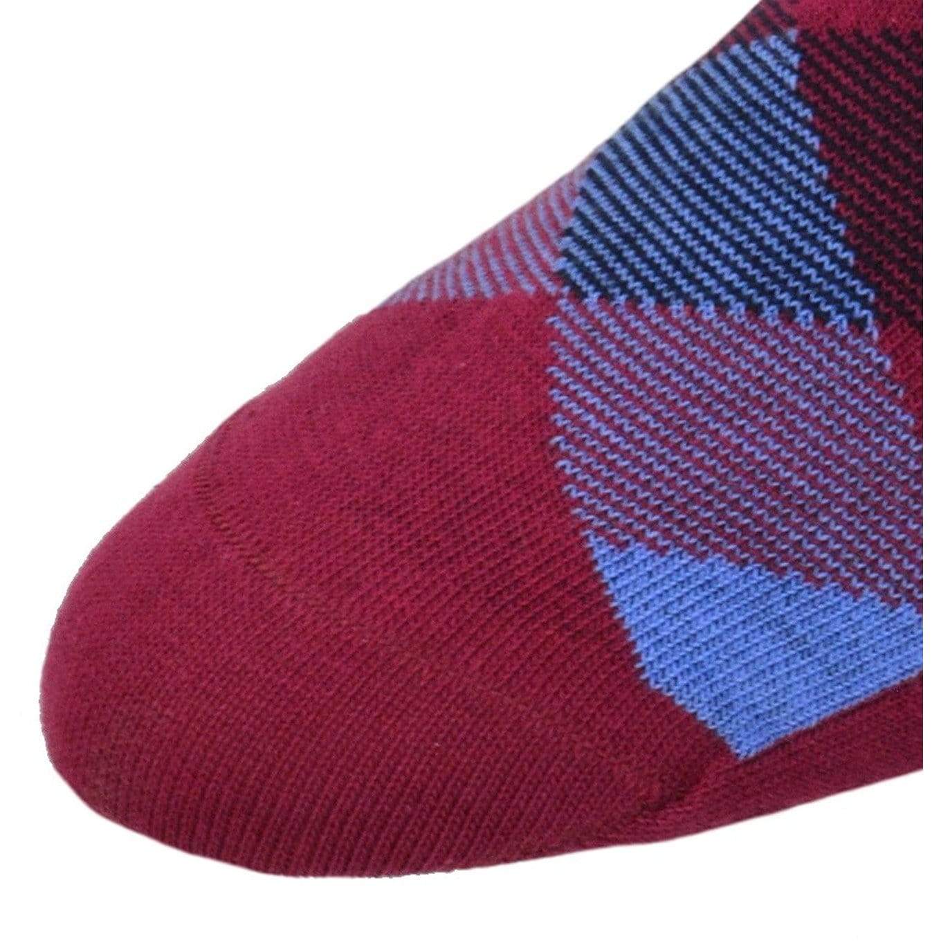 Men's Colorful Combed Cotton Socks - Argyle Pattern (3 Pair Packs) - Wear Sierra