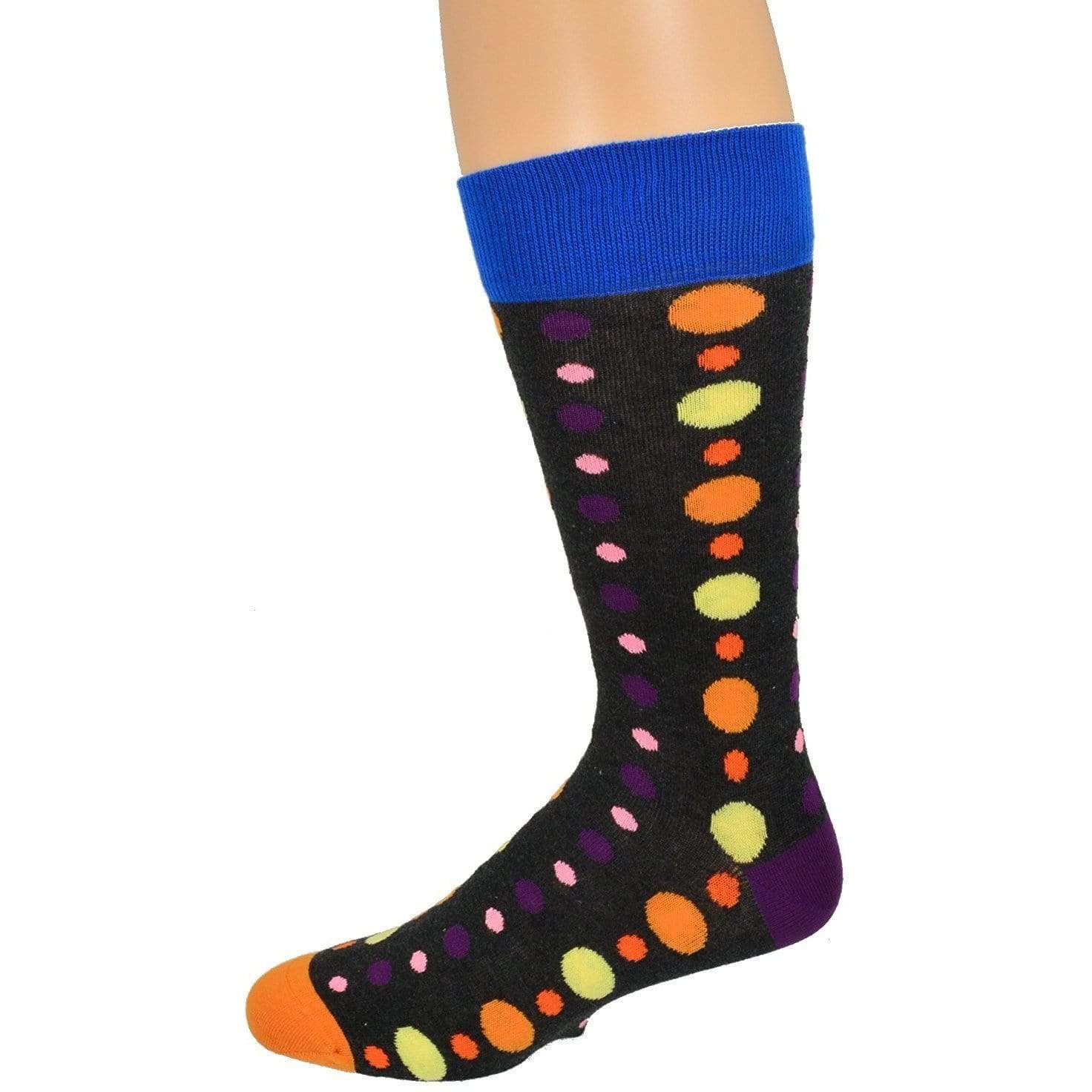 Men's Colorful Crew Socks in Combed Cotton (3 Pair Pack) - Wear Sierra