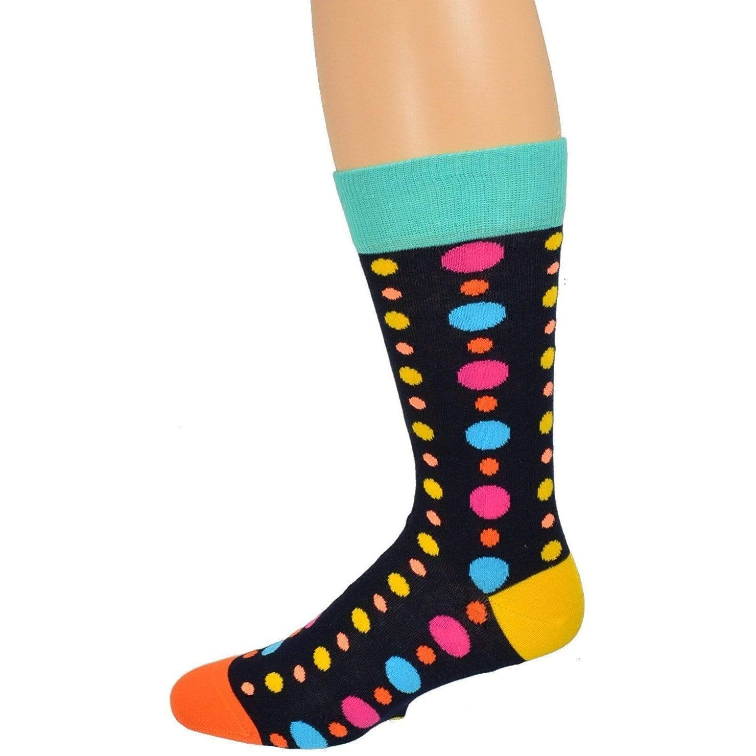 Men's Colorful Crew Socks in Combed Cotton (3 Pair Pack) - Wear Sierra