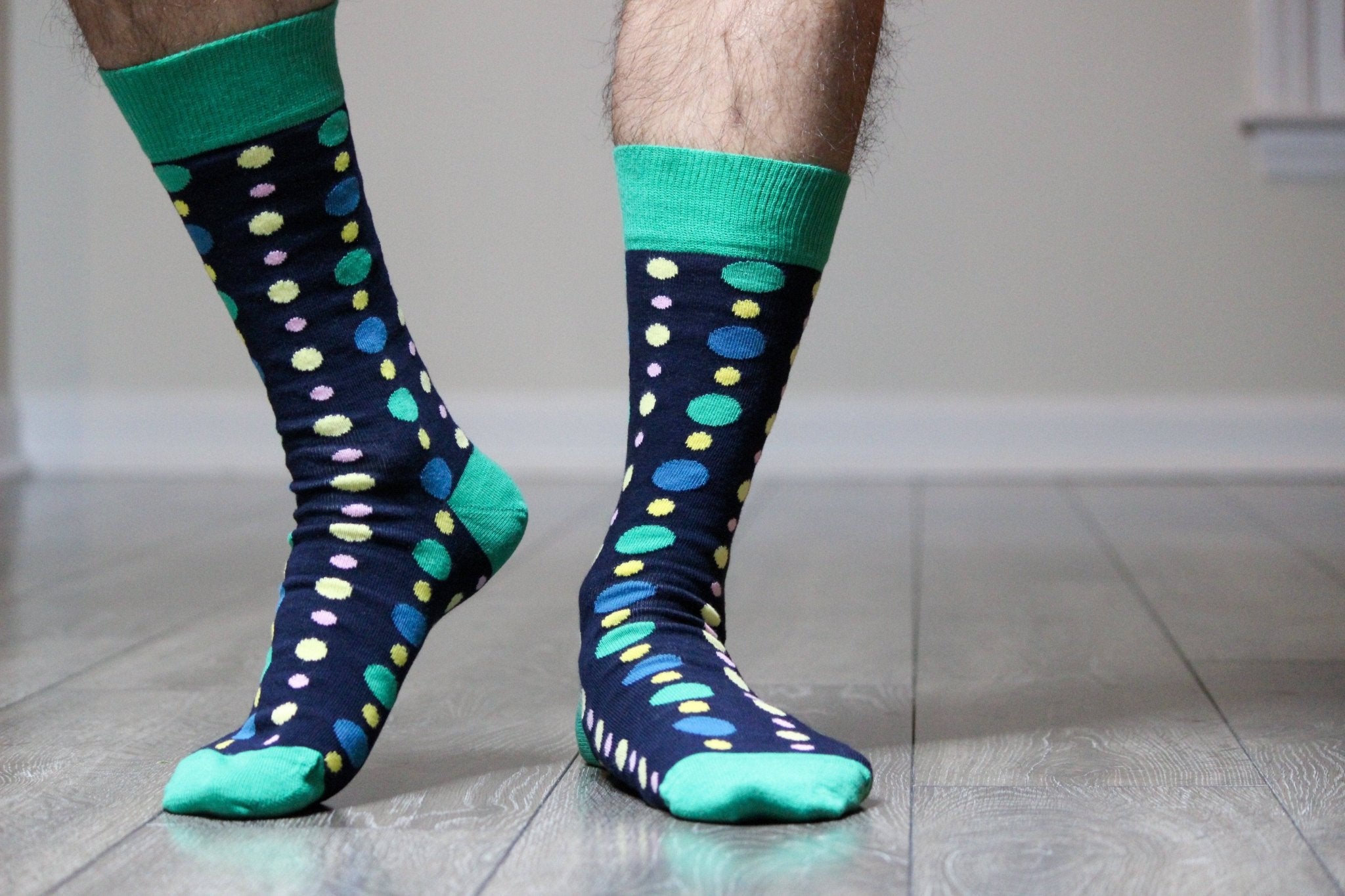 Men's Colorful Crew Socks in Combed Cotton (3 Pair Pack) - Wear Sierra