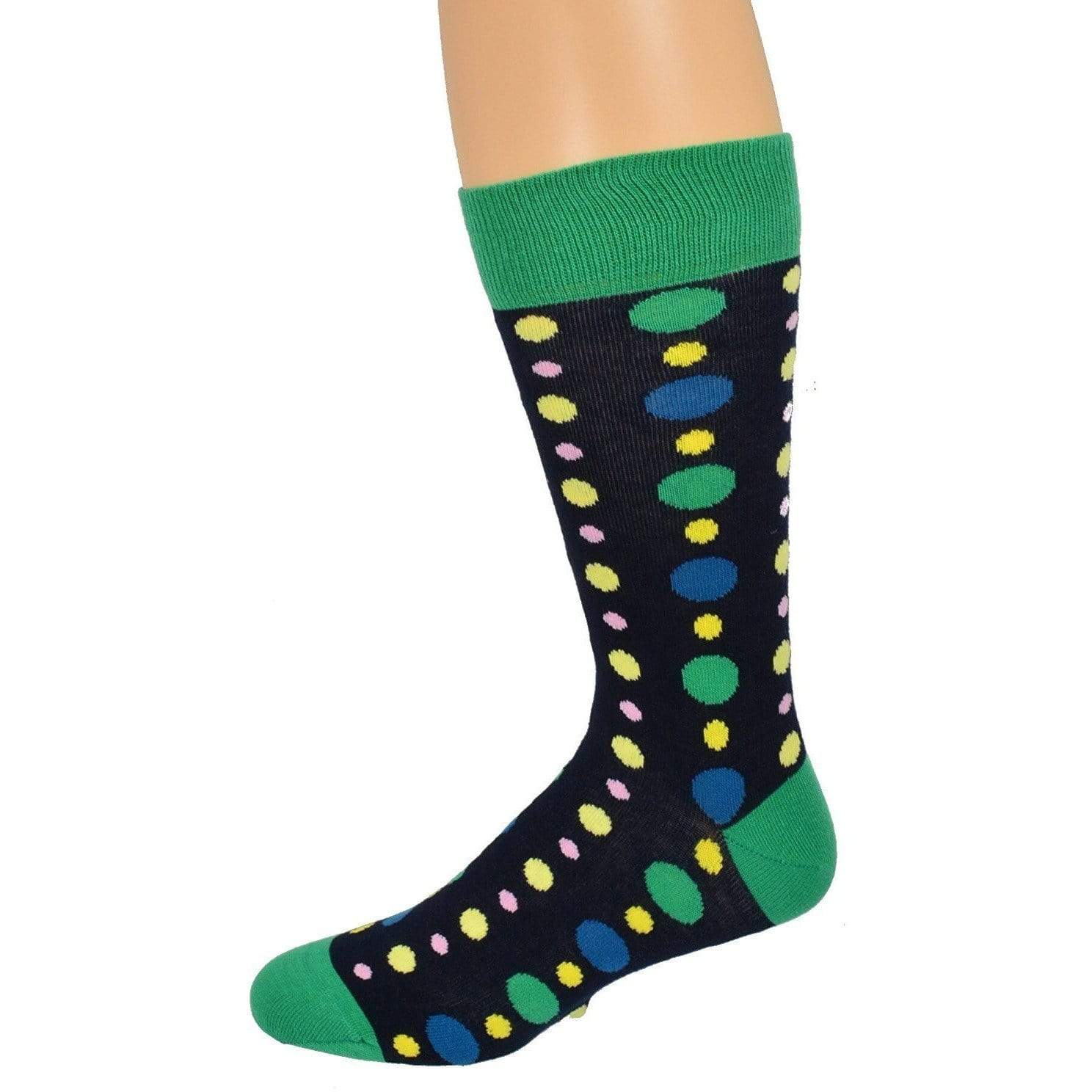 Men's Colorful Crew Socks in Combed Cotton (3 Pair Pack) - Wear Sierra
