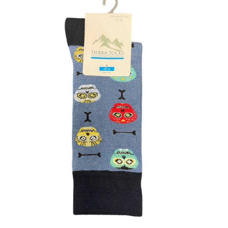 Men's Colorful Smooth Toe Crew Socks in Game Characters - Wear Sierra