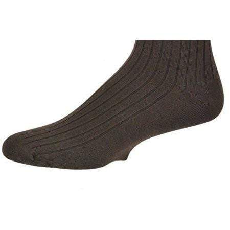 Men's Combed Cotton Crew Socks, Business Casual Footwear (3 Pair Packs) - Wear Sierra