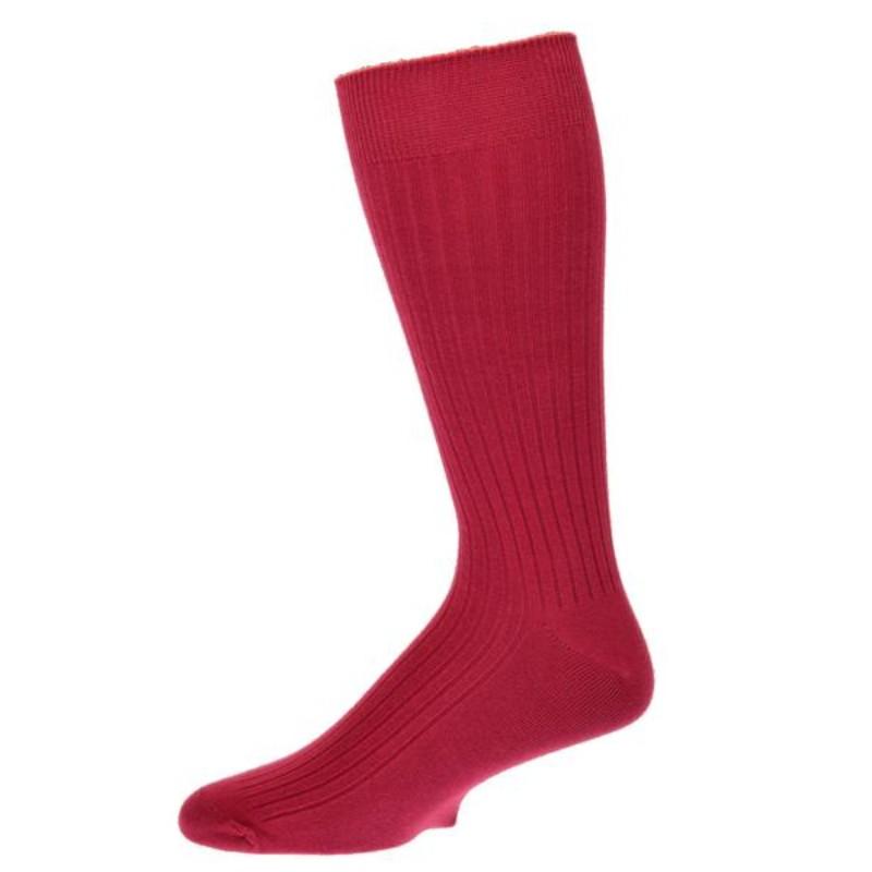 Men's Combed Cotton Crew Socks, Classic Fine Ribbed Office or Casual Socks - Wear Sierra