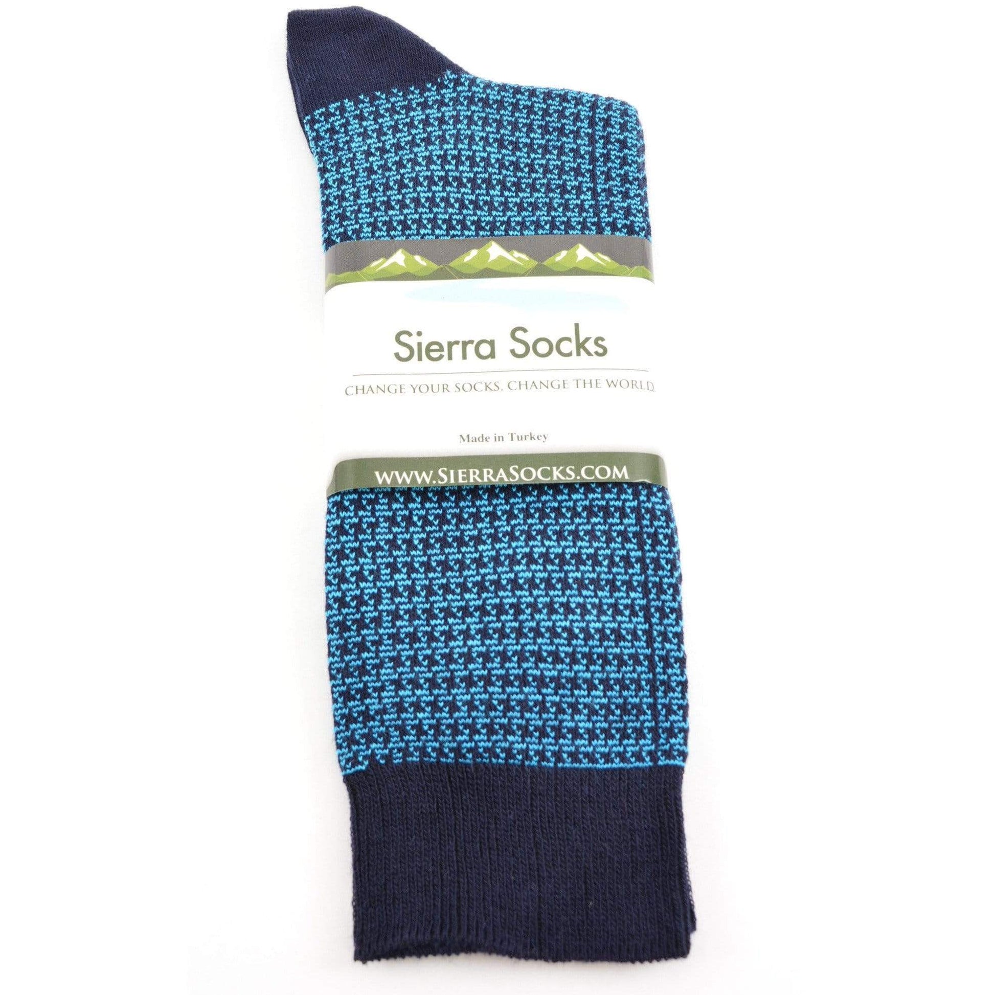 Men's Cotton Crew Dress Socks in Soft Combed Cotton - Wear Sierra