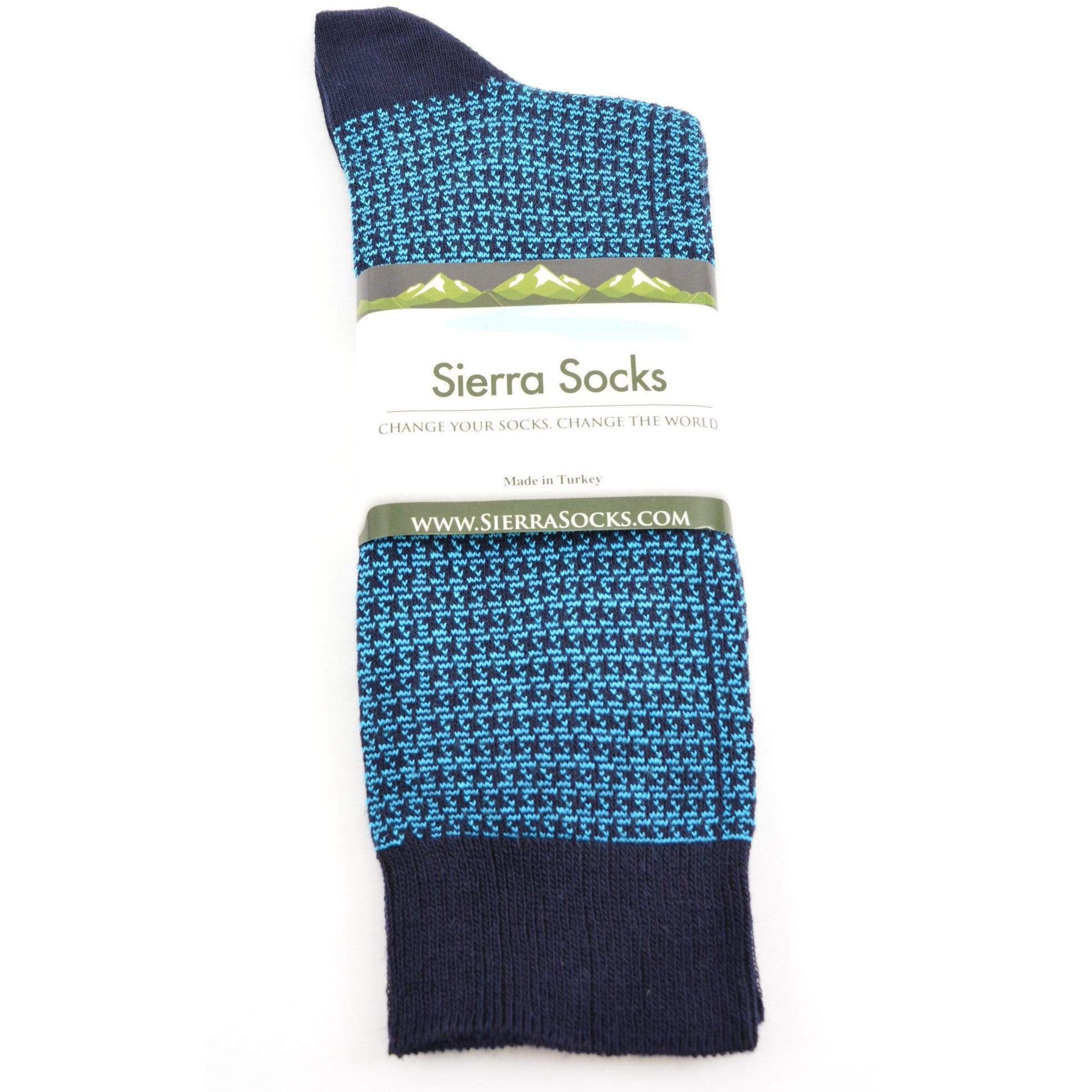 Men's Cotton Crew Dress Socks in Soft Combed Cotton - Wear Sierra