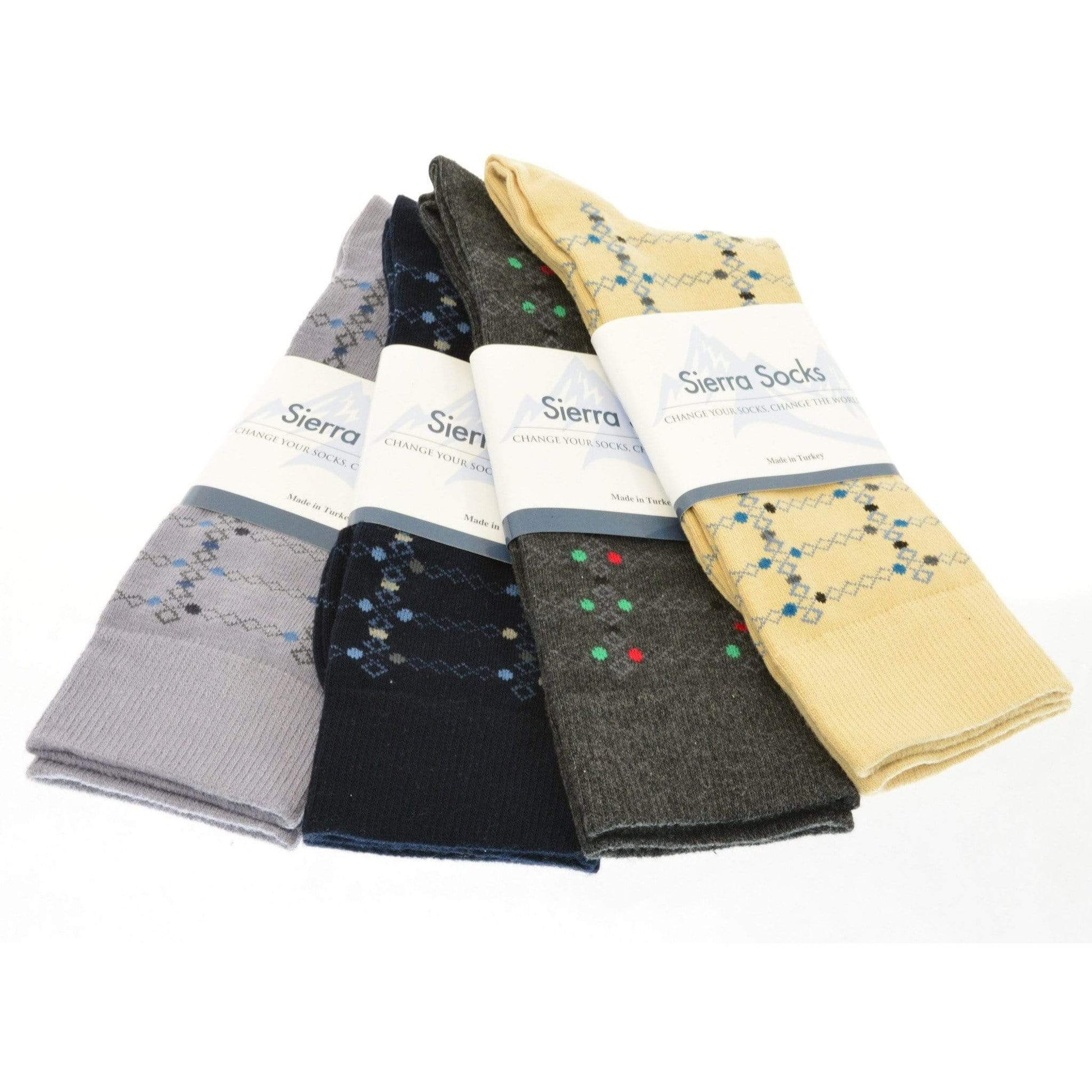 Men's Crew Socks in Combed Cotton - Wear Sierra