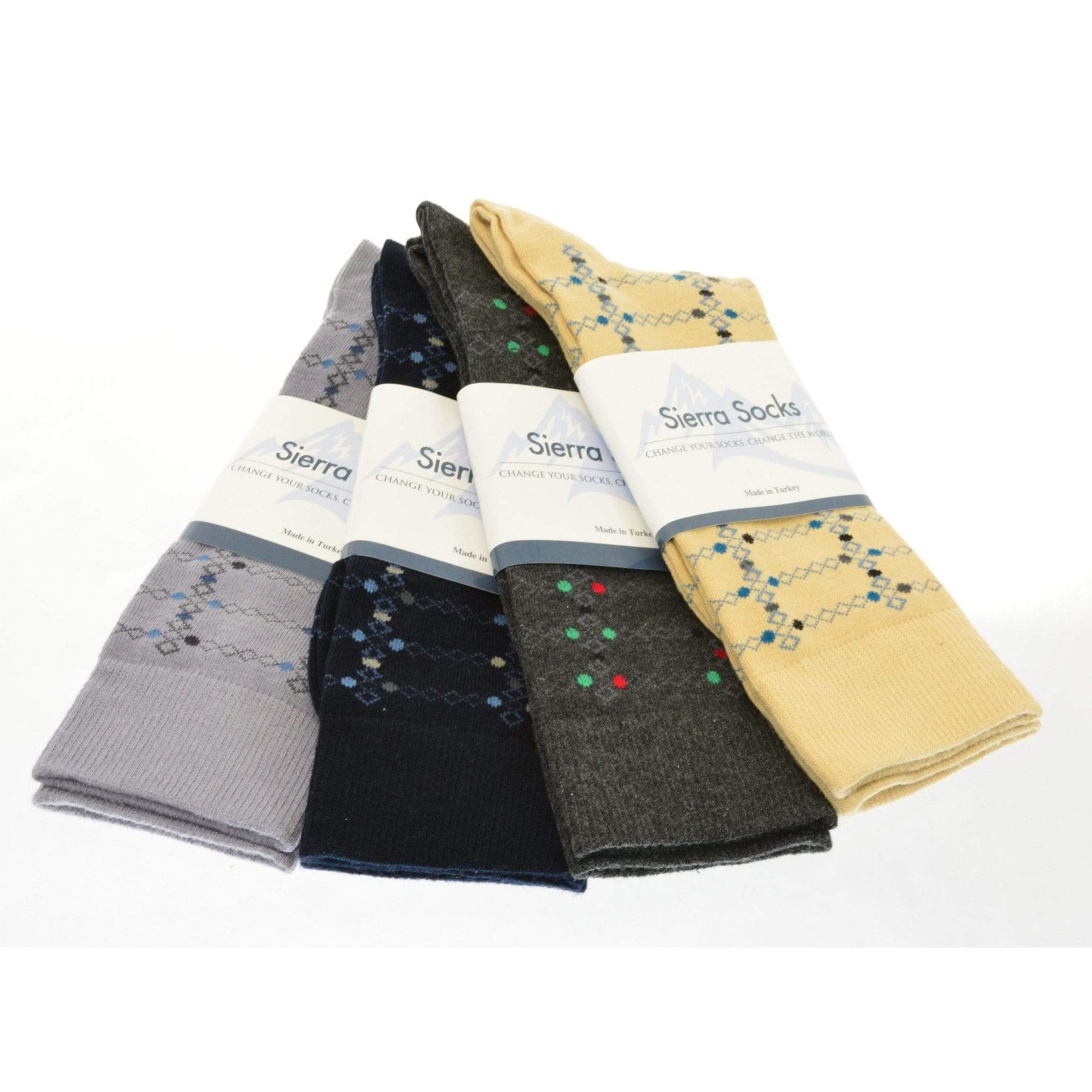Men's Crew Socks in Combed Cotton - Wear Sierra