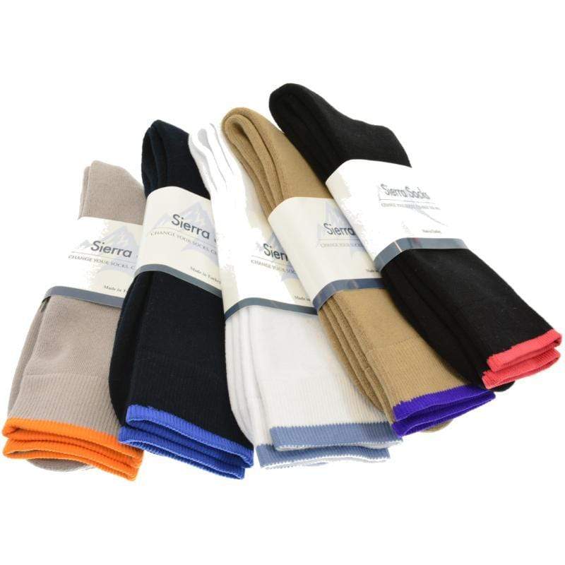 Men's Cushioned Crew Socks with Arch Support in 2 Pair Packs - Wear Sierra