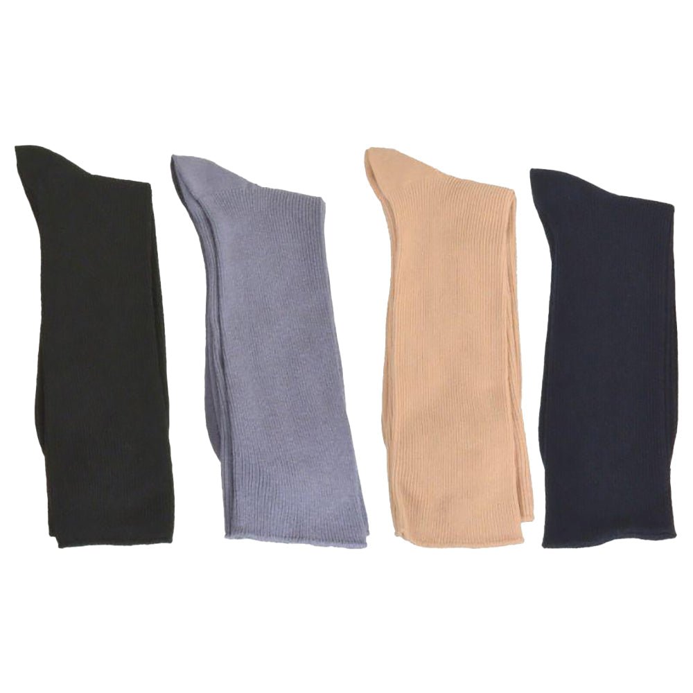 Men's Diabetic Crew Socks in Combed Cotton (3 Pair and 4 Pair Packs) - Wear Sierra