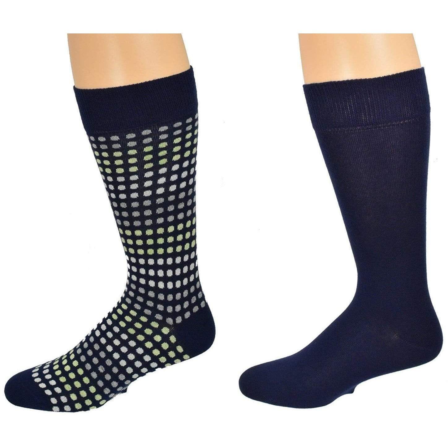 Men's Dressy Casual Socks in Soft, Combed Cotton Crew Multi-Pair Packs - Wear Sierra