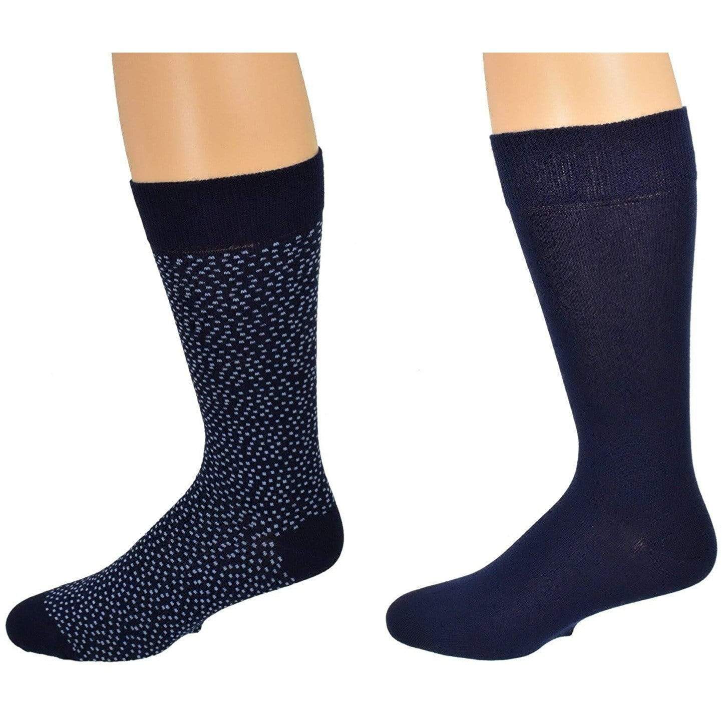 Men's Dressy Casual Socks in Soft, Combed Cotton Crew Multi-Pair Packs - Wear Sierra