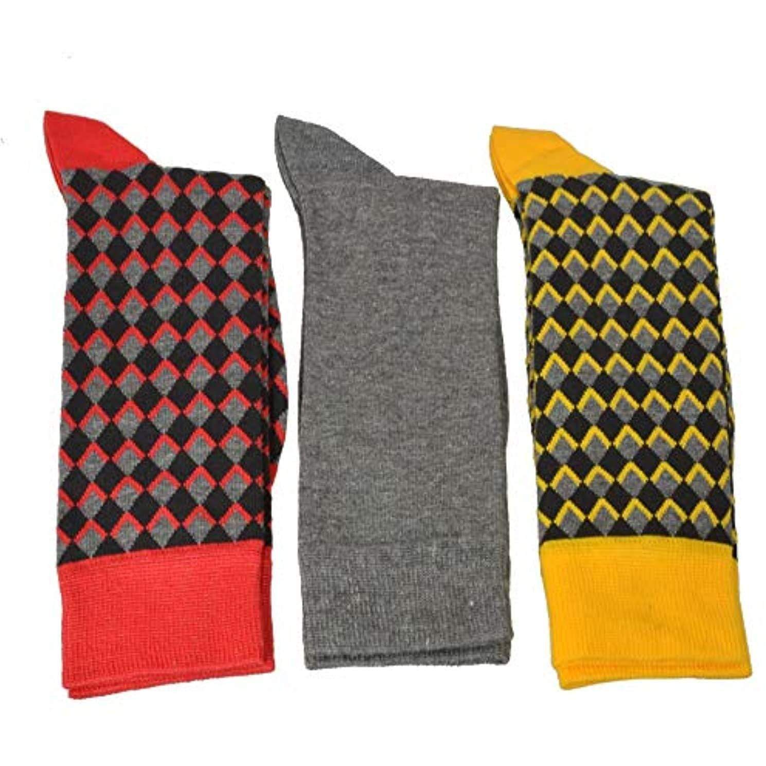 Men's Dressy Casual Socks in Soft, Combed Cotton Crew Multi-Pair Packs - Wear Sierra