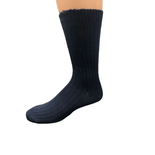 Men's Organic Cotton Crew Socks in Classic Navy 1 Pair Packs - Wear Sierra