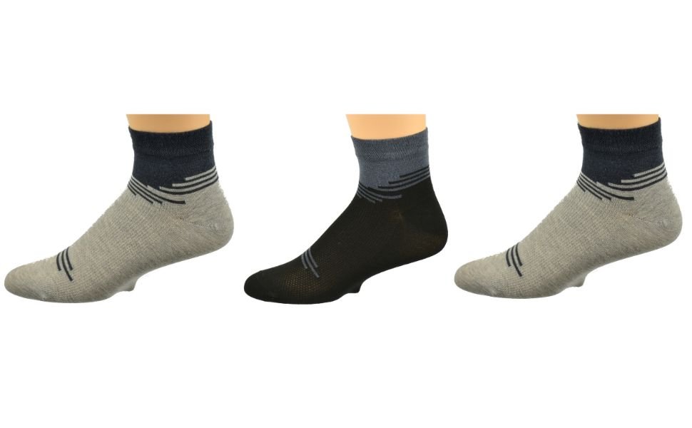 Men's Rayon Socks, Performance Ankle Sock, 3-Pair Pack - Wear Sierra