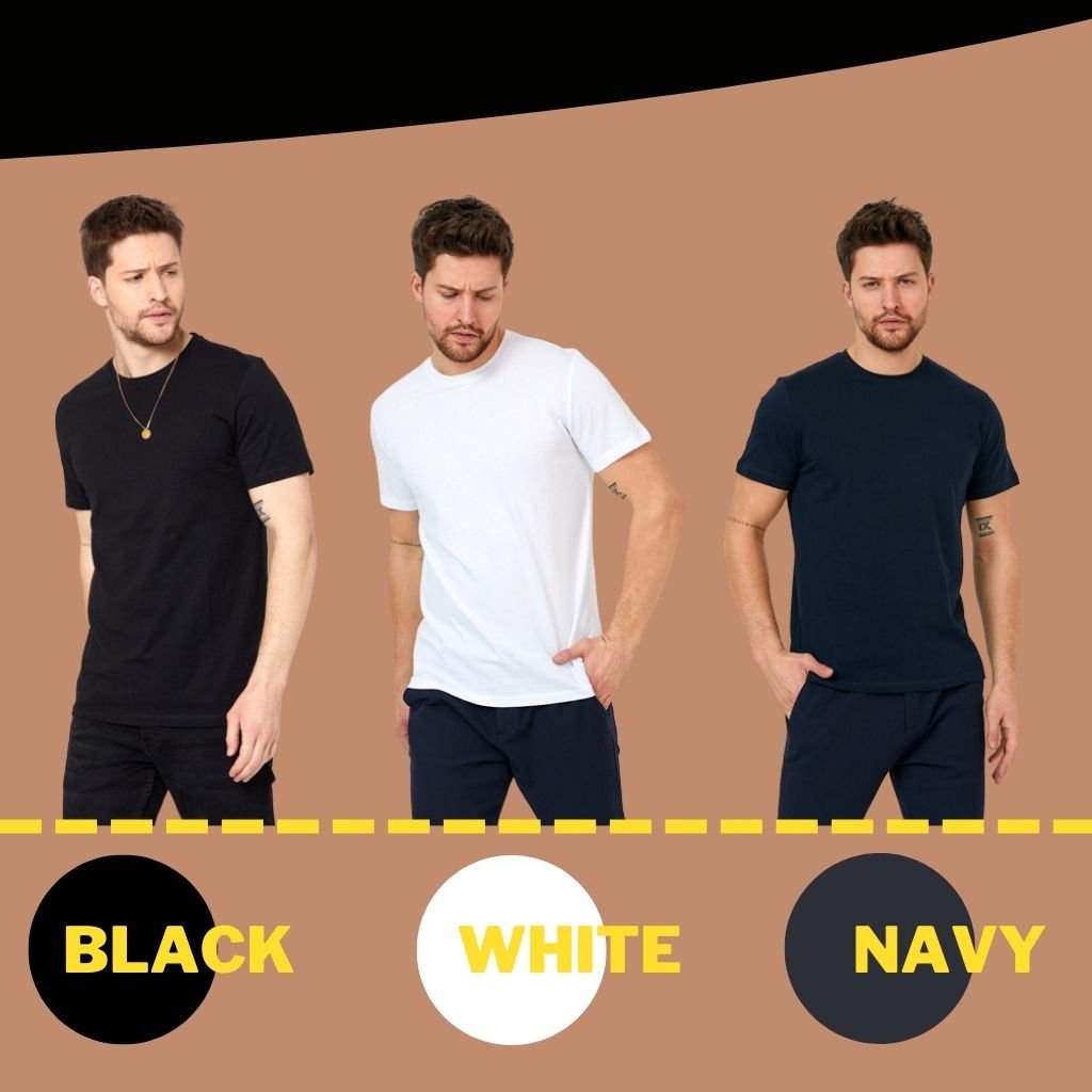 Men's Short Sleeve Crewneck T-Shirt in Combed Turkish Cotton - Wear Sierra
