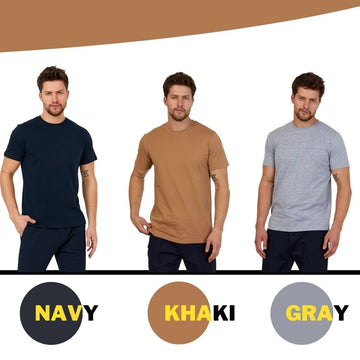 Men's Short Sleeve Crewneck T-Shirt in Combed Turkish Cotton - Wear Sierra