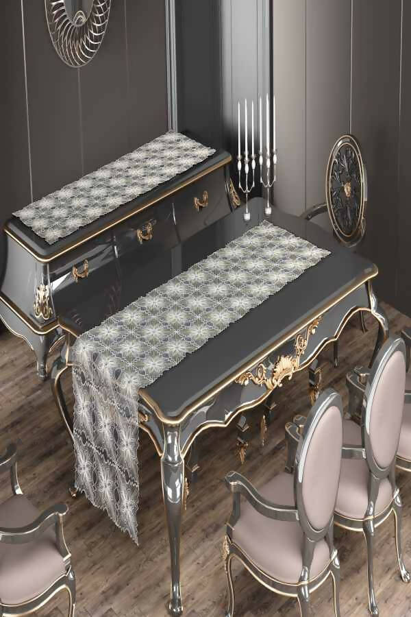 Dazzling Dahlia Runner, Rectangular, Island Decoration, Piano Decoration, Dresser Decoration, 1pc - Wear Sierra