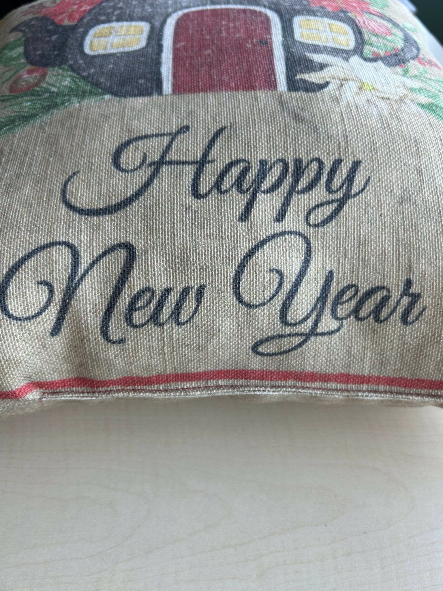 New Year Themed Pillow Cover for Holiday Decorating - Wear Sierra