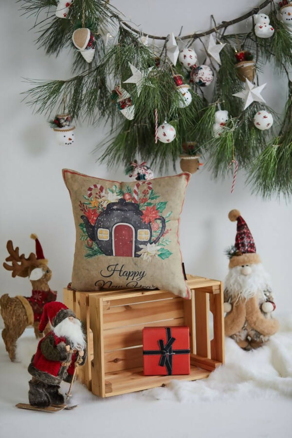 New Year Themed Pillow Cover for Holiday Decorating - Wear Sierra