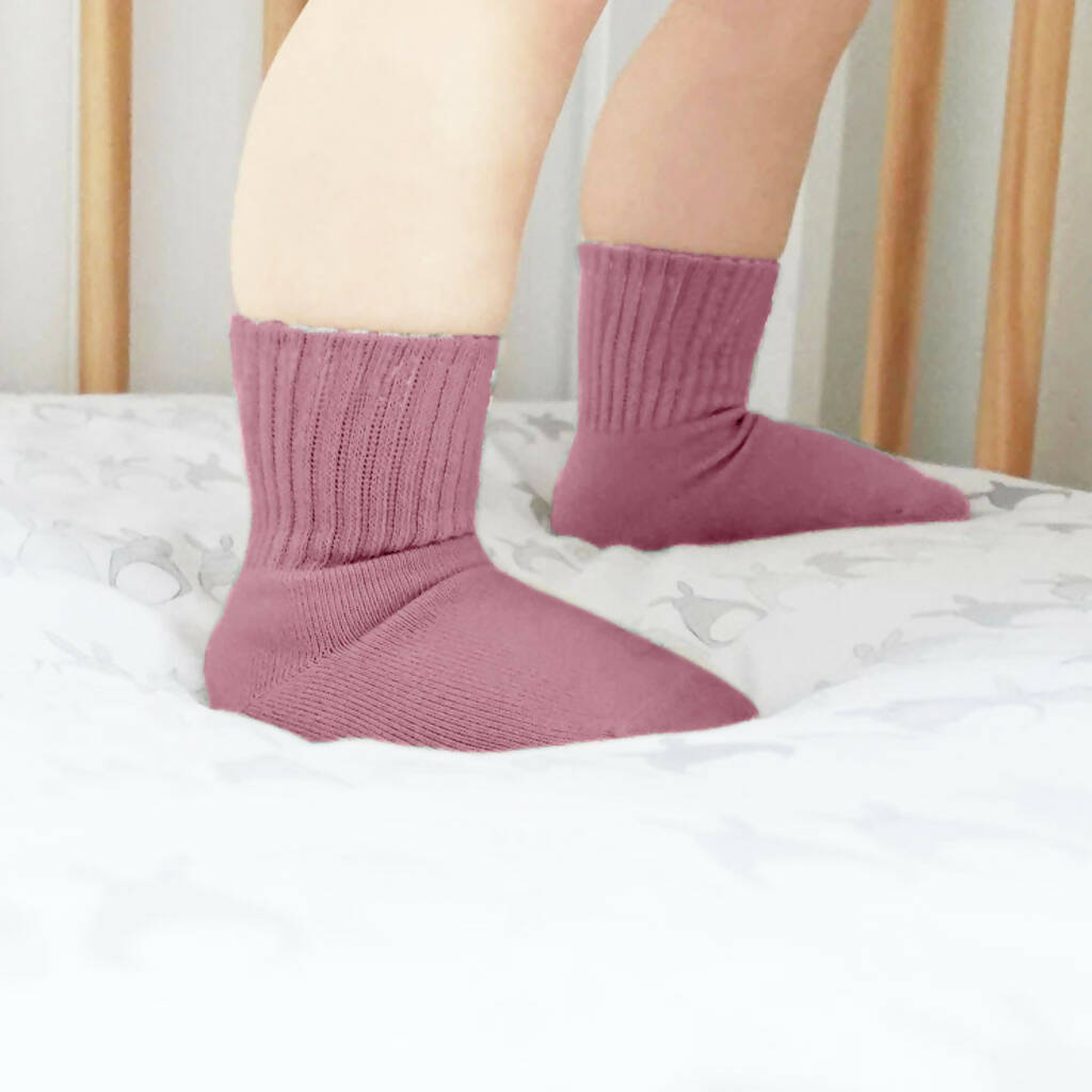 Newborn Girl's Cotton Ankle-Hi Socks - Wear Sierra