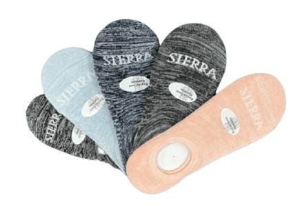 No Show Arch Support Cushioned Socks for Women - Colorful Footie Socks - Wear Sierra