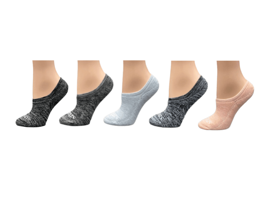 No Show Arch Support Cushioned Socks for Women - Colorful Footie Socks - Wear Sierra