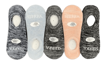 No Show Arch Support Cushioned Socks for Women - Colorful Footie Socks - Wear Sierra