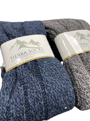 Over-The-Knee Wool Blend Socks for Women - Great for Outdoor Activities, Hiking, Skiing, Yard Work - Wear Sierra