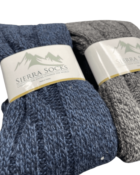 Over-The-Knee Wool Blend Socks for Women - Great for Outdoor Activities, Hiking, Skiing, Yard Work - Wear Sierra