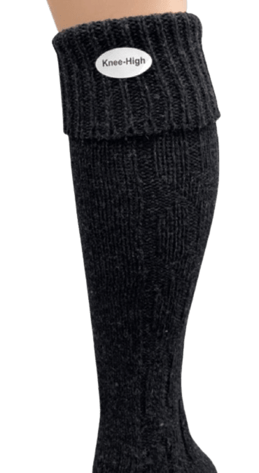 Over-The-Knee Wool Blend Socks for Women - Great for Outdoor Activities, Hiking, Skiing, Yard Work - Wear Sierra
