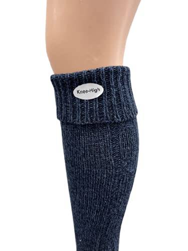 Over-The-Knee Wool Blend Socks for Women - Great for Outdoor Activities, Hiking, Skiing, Yard Work - Wear Sierra