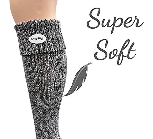Over-The-Knee Wool Blend Socks for Women - Great for Outdoor Activities, Hiking, Skiing, Yard Work - Wear Sierra