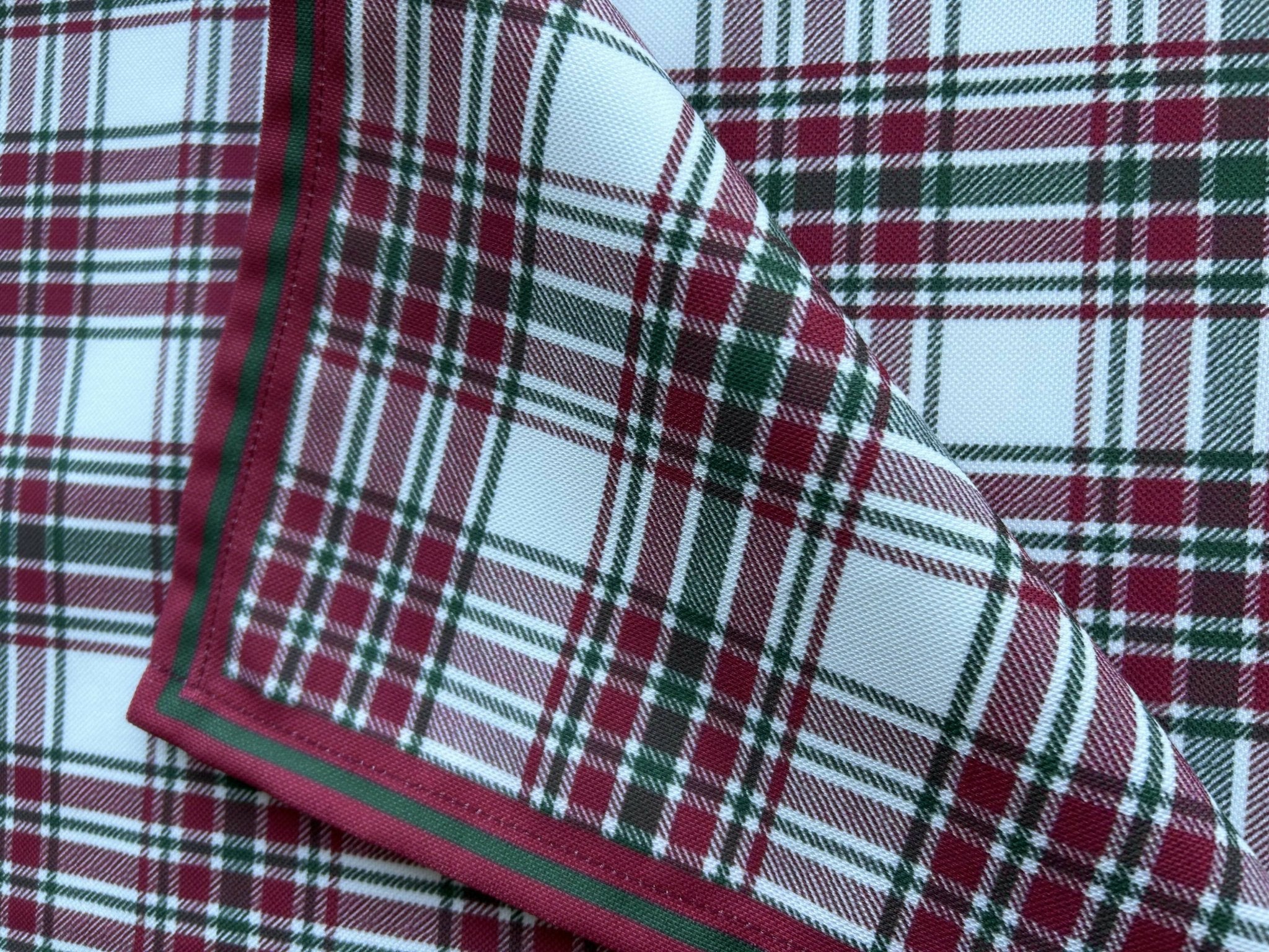 Plaid Holiday or Cookout Tablecloth, Rustic Rectangular 55"x86" Table Cloth - Wear Sierra