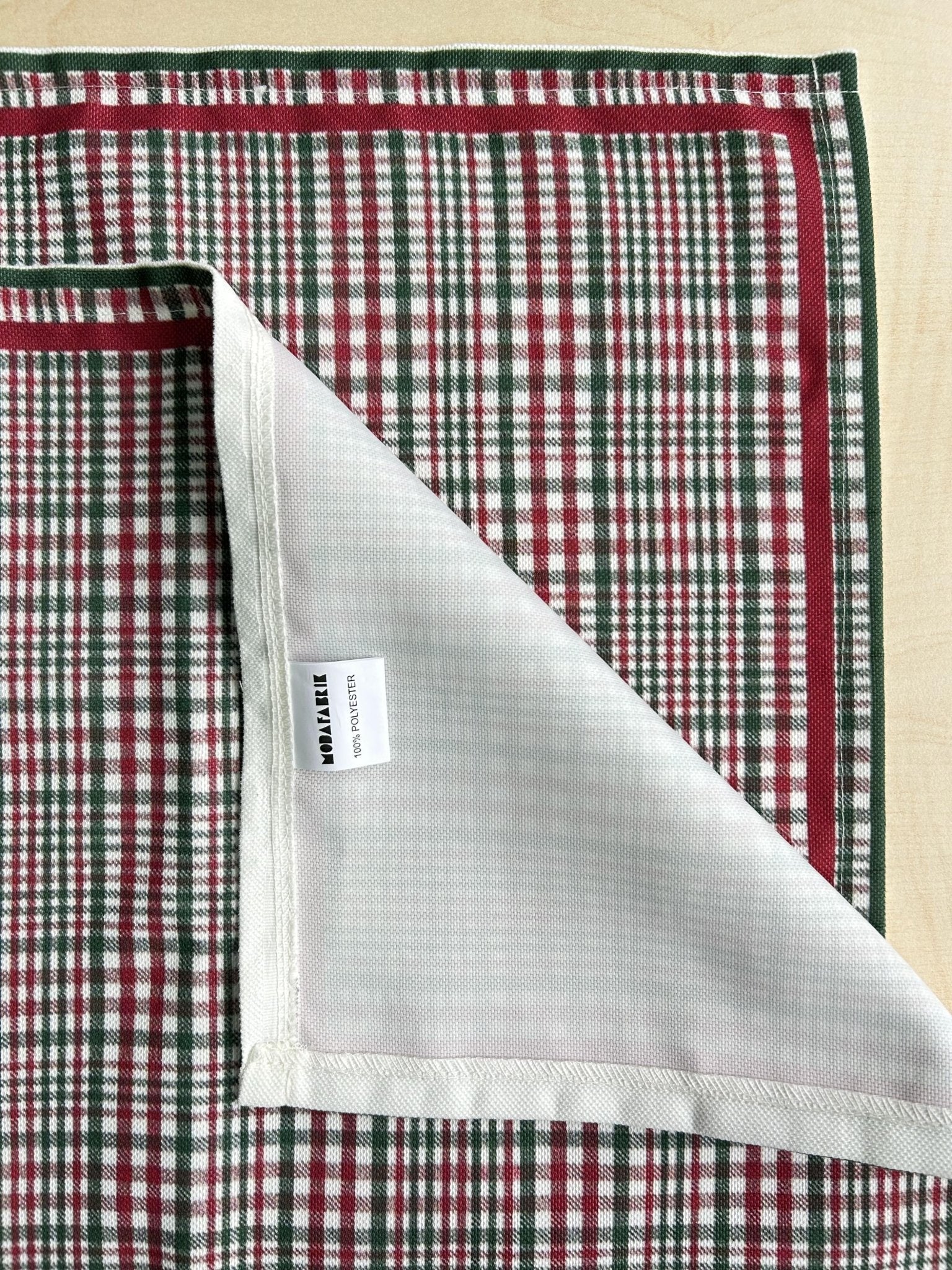 Plaid Holiday or Cookout Tablecloth, Rustic Rectangular 55"x86" Table Cloth - Wear Sierra