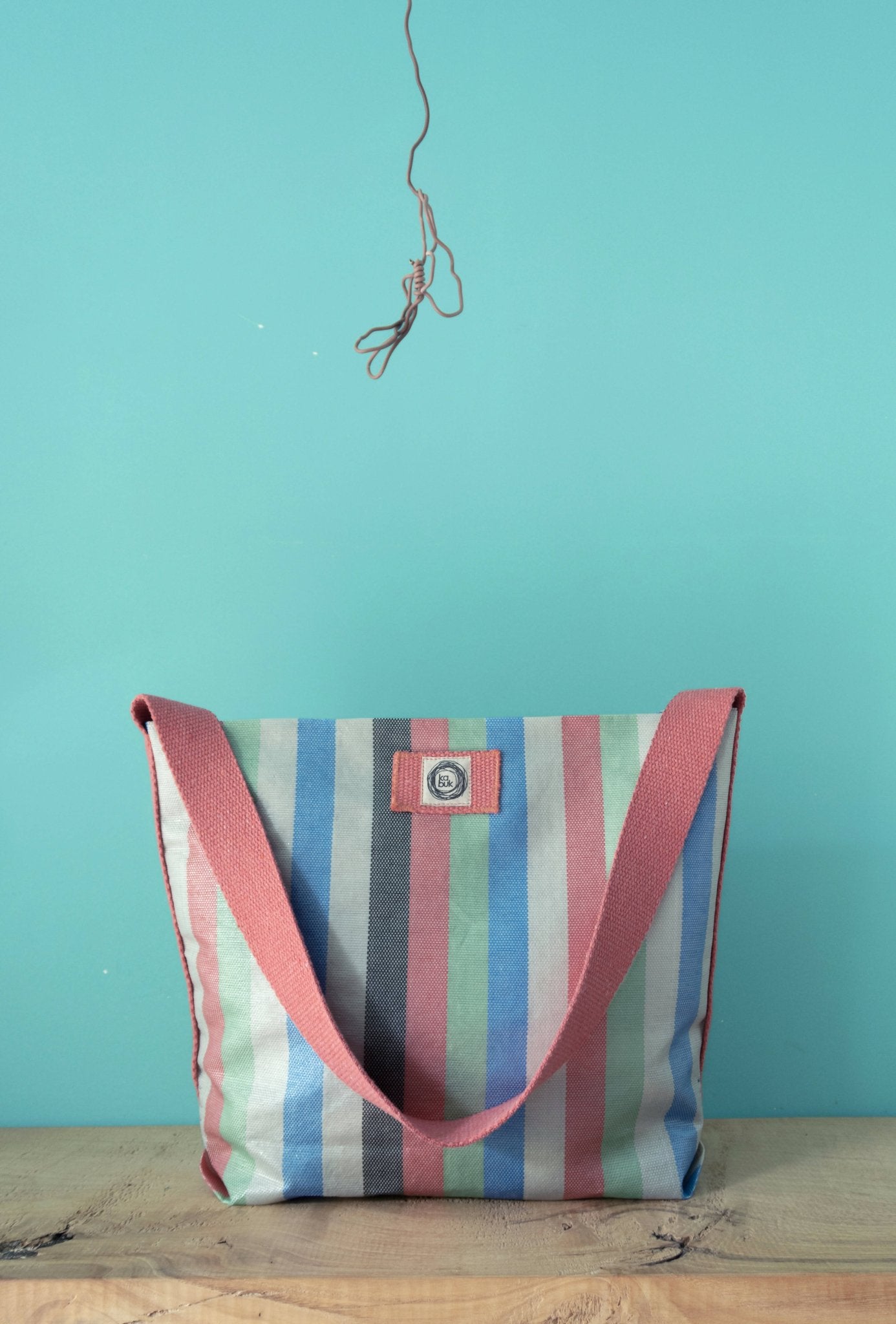 Reusable Large Shopping Bags, Colorful Planet Earth Friendly, Ecofriendly Handmade Bag for Work & Shopping - Wear Sierra