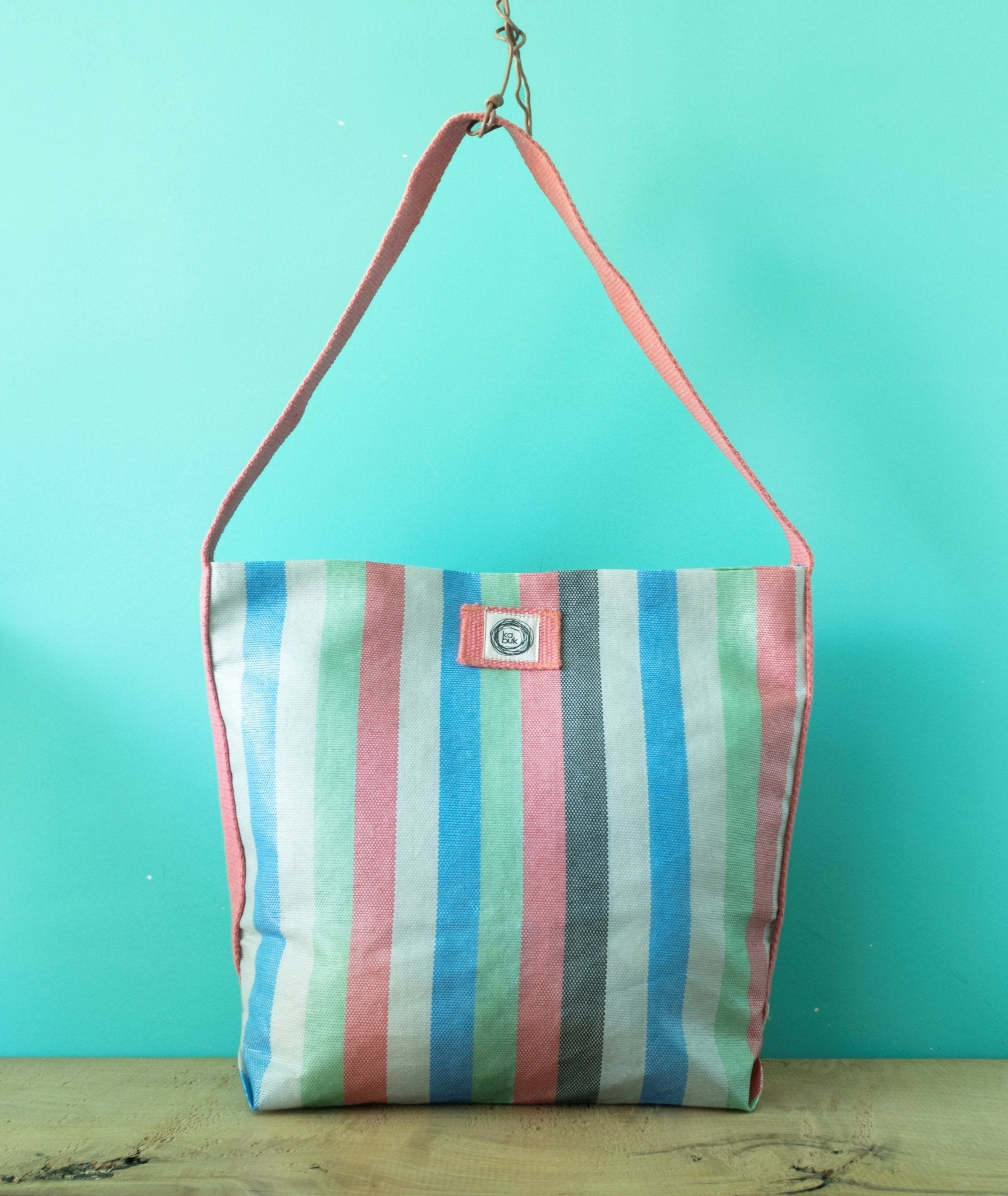 Reusable Large Shopping Bags, Colorful Planet Earth Friendly, Ecofriendly Handmade Bag for Work & Shopping - Wear Sierra