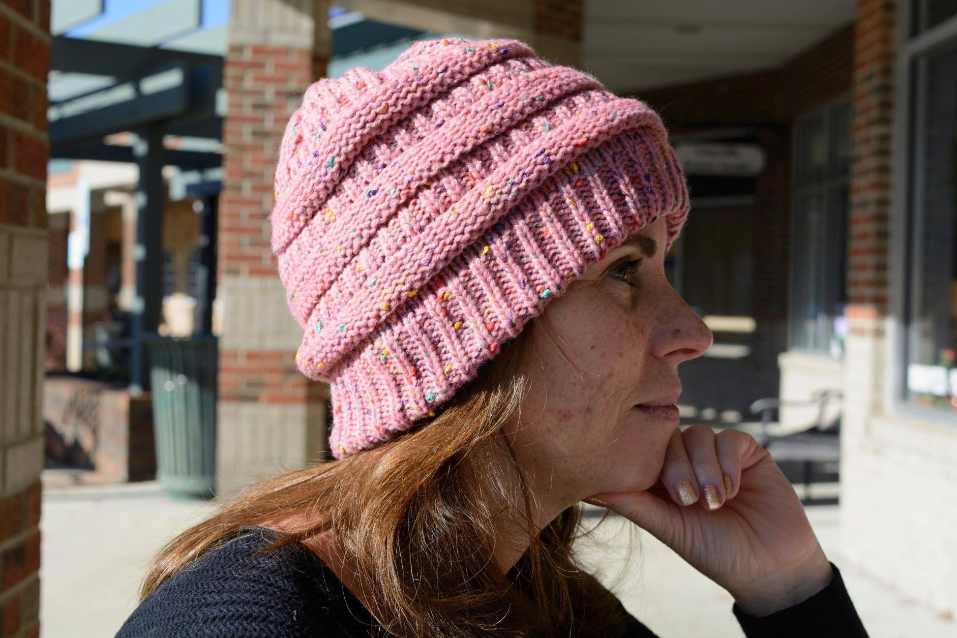 Sherpa Lined Ponytail Beanie for Women & Teens - Wear Sierra