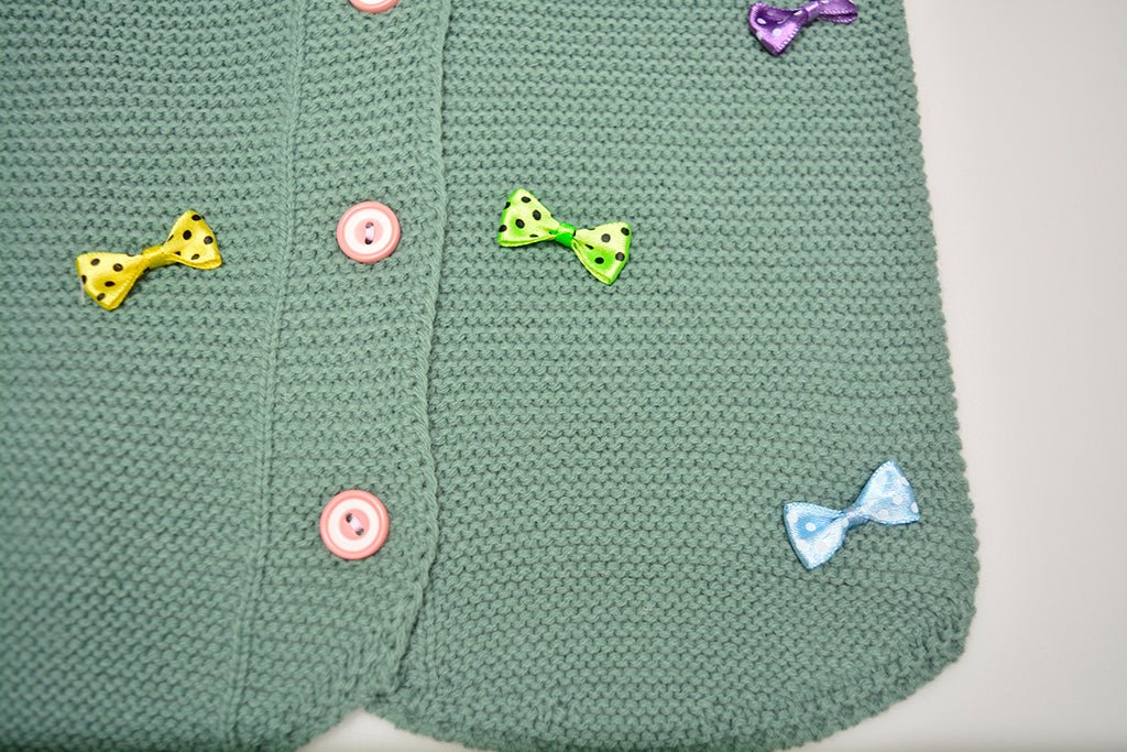 Sleeveless Sweaters For Girls - Button Front Vest for Infants and Toddlers - Wear Sierra