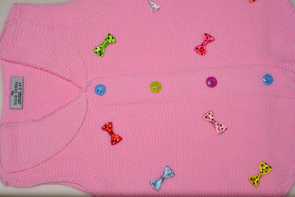 Sleeveless Sweaters For Girls - Button Front Vest for Infants and Toddlers - Wear Sierra