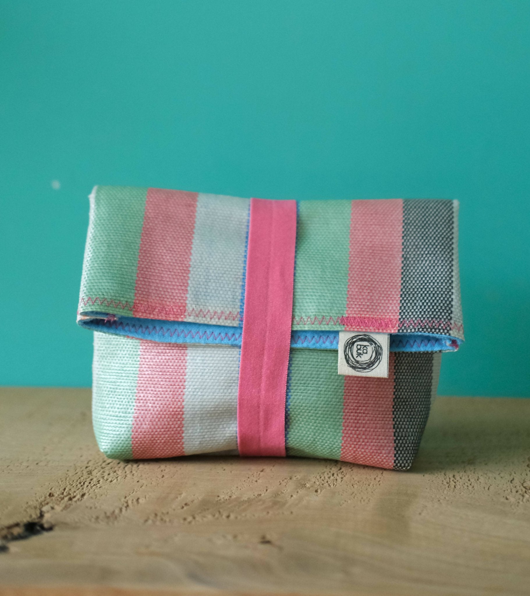 Small Make-Up Bag, Ecofriendly Colorful Money and ID Wallet, Planet Earth Friendly Handmade Small Reusable Bag - Wear Sierra