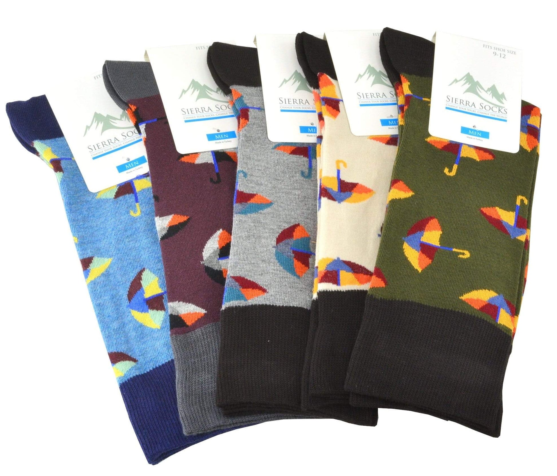 Smooth Toe Men's Crew Socks in Combed Cotton - Wear Sierra