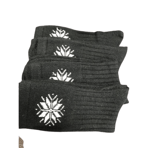 Snowflake Pattern Soft & Warm Acrylic Crew Women's Socks - Wear Sierra
