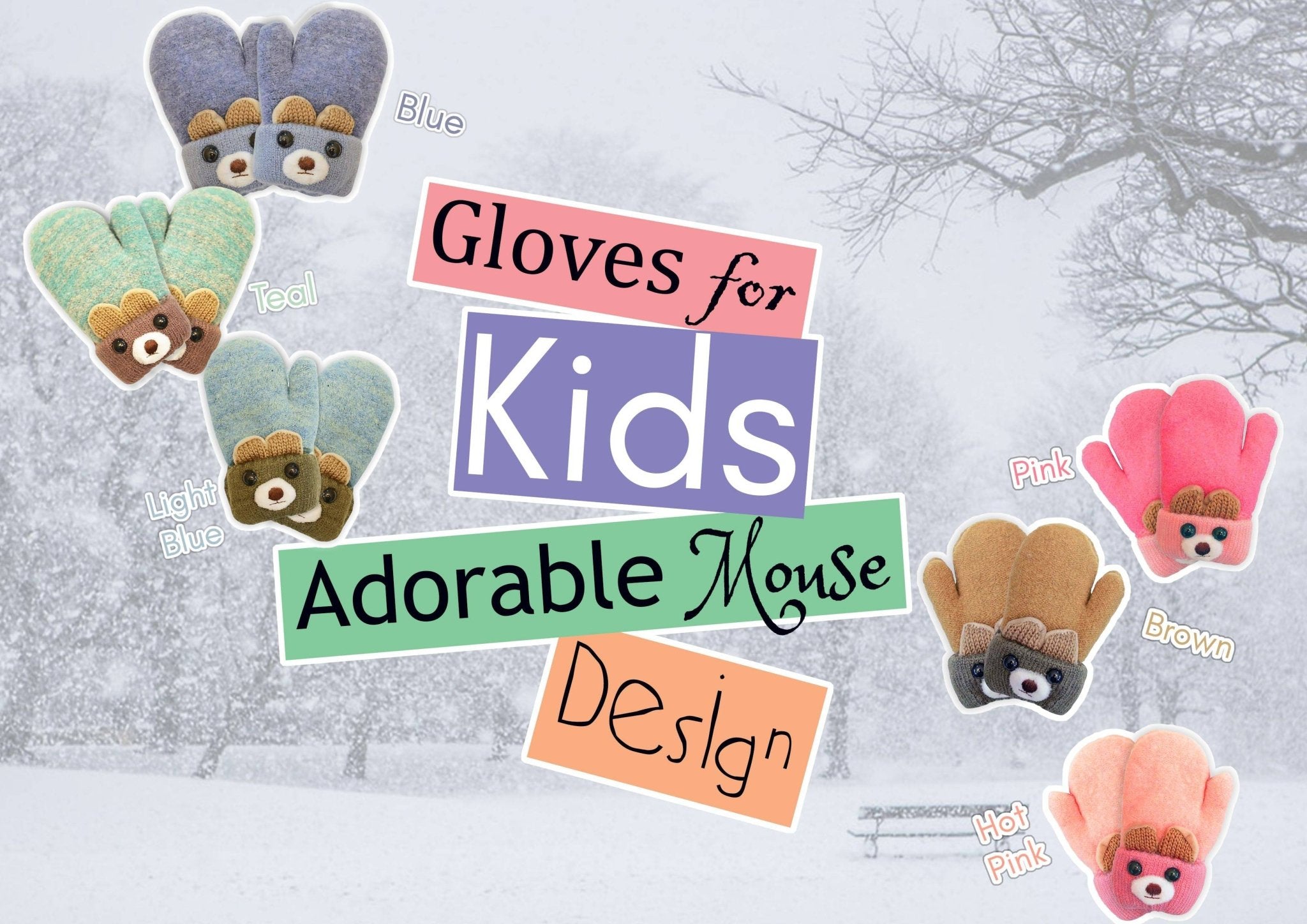 Soft Knit Mittens for Babies and Toddlers - Adorable Bear Cub Design - Wear Sierra