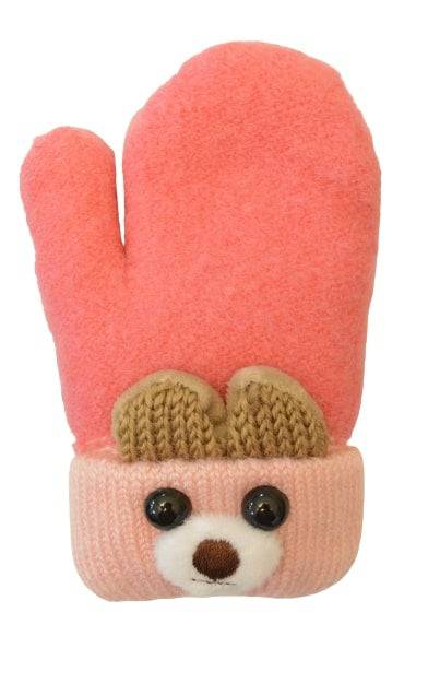 Soft Knit Mittens for Babies and Toddlers - Adorable Bear Cub Design - Wear Sierra