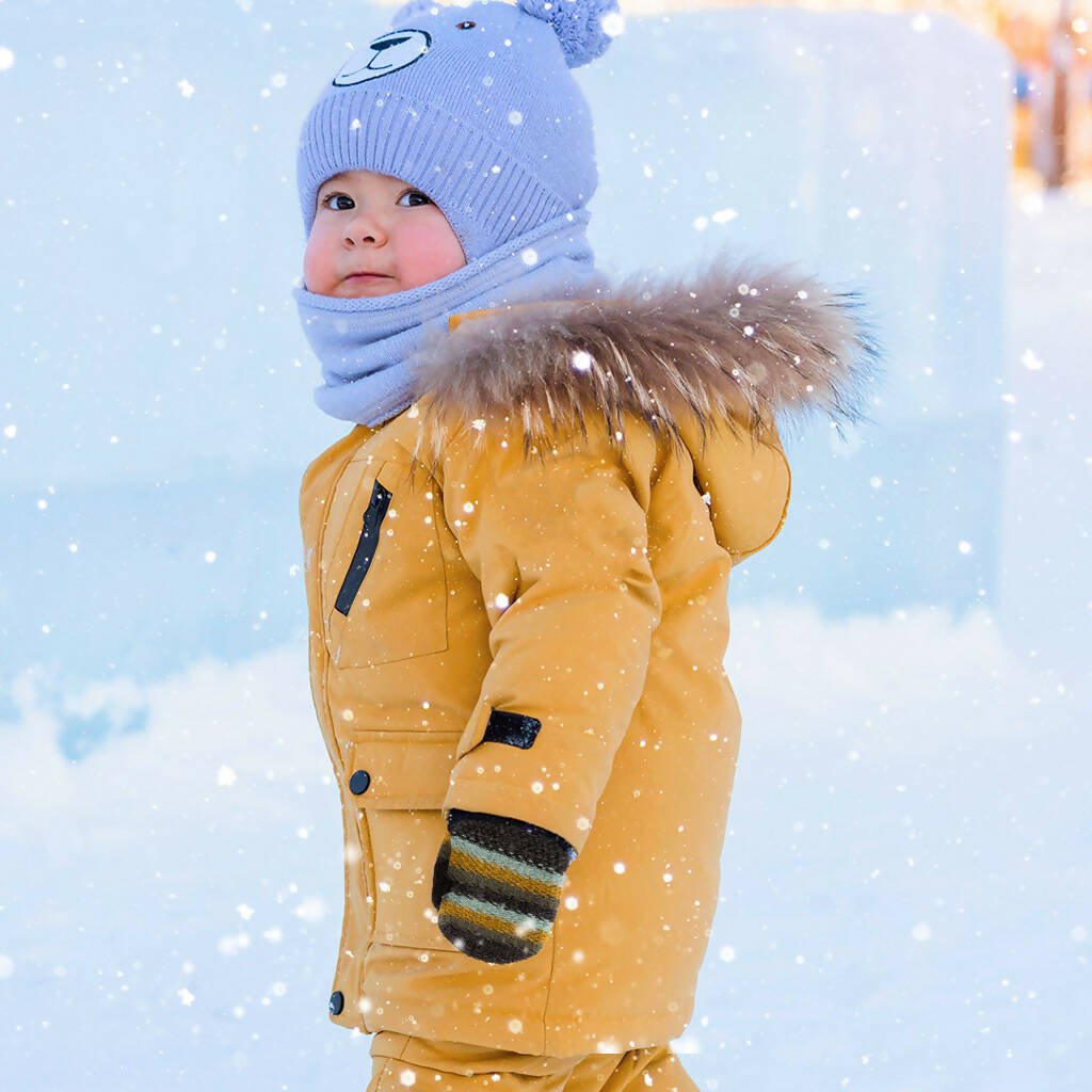 Soft Knit Mittens for Babies & Toddlers - Warm, Colorful Mittens for Boys or Girls - Wear Sierra