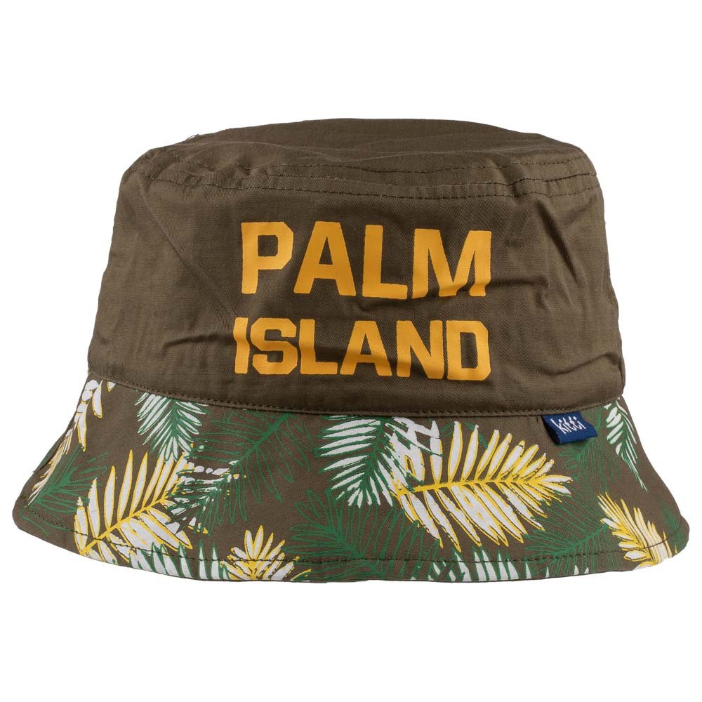 Summer Bucket Hat for Toddlers-Palm Island Artwork Kid Hat for 4-8 Year Old Children - Wear Sierra