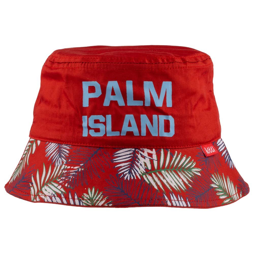 Summer Bucket Hat for Toddlers-Palm Island Artwork Kid Hat for 4-8 Year Old Children - Wear Sierra