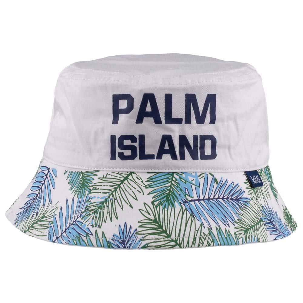 Summer Bucket Hat for Toddlers-Palm Island Artwork Kid Hat for 4-8 Year Old Children - Wear Sierra
